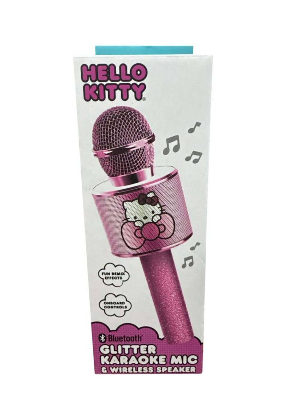 Hello Kitty Bluetooth Glitter Karaoke Mic & Wireless Speaker With Rechargeable B